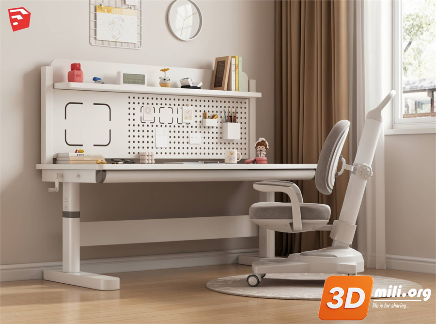 Kid's table and chairs Skp Files 
